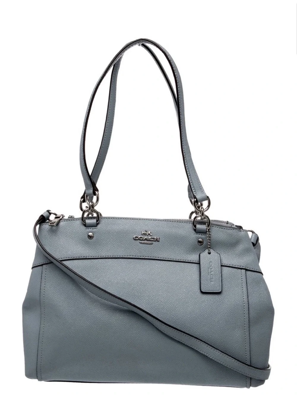 Coach Leather Shoulder Bag in Blue